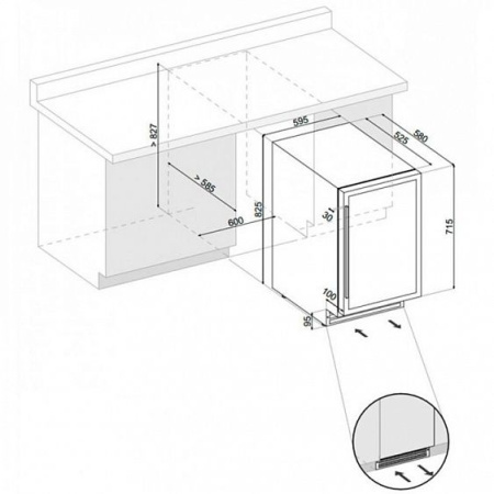 Винный шкаф DUNAVOX  exclusive dx-51.150dsk