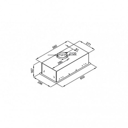 Встраиваемая вытяжка CIARKO Swift 60 Inox