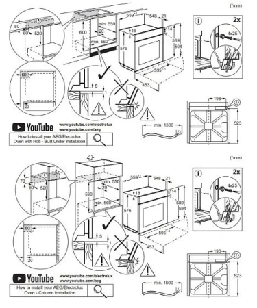 Духовой шкаф ELECTROLUX EOF5F50V