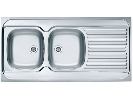 Кухонная мойка ALVEUS Classic 100 NAT-60 1200X600 левая (в комплекте с сифоном)