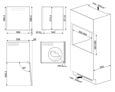 Винный шкаф SMEG CVI129B3E