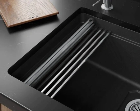 Кухонная мойка GRANULA 5505RU черный