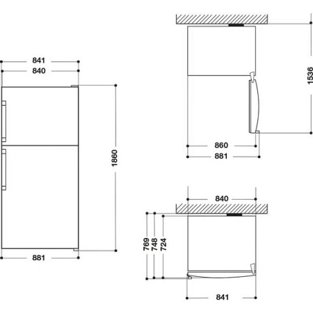 Холодильник WHIRLPOOL W84TE 72 M