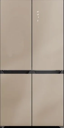 Холодильник LEX LCD505 Brown satin Cross Door