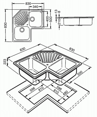 Кухонная мойка SMEG sp2a
