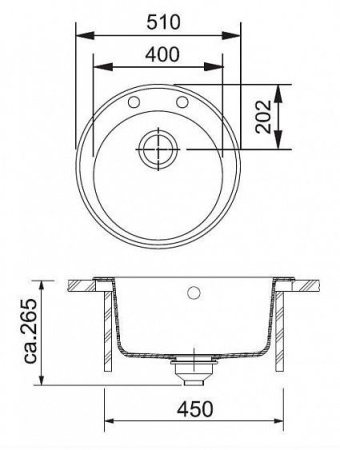 Мойка FRANKE 114.0175.359  rog 610-41 включая стоп-вентиль, бежевый
