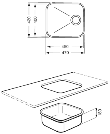 Кухонная мойка SMEG um45