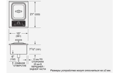 Встраиваемая электрическая варочная поверхность с пароваркой WOLFICBIS15/S