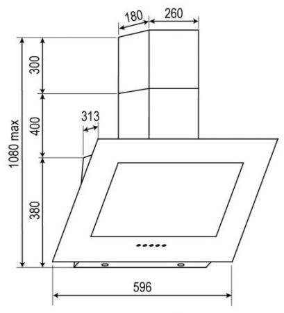 Вытяжка RAINFORD RCH-3602 Black glass