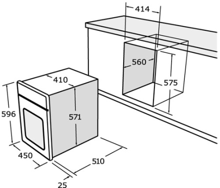 Духовой шкаф ZIGMUND SHTAIN EN 109.722 B