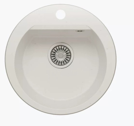 Кухонная мойка POLYGRAN Atol-460 белый хлопок