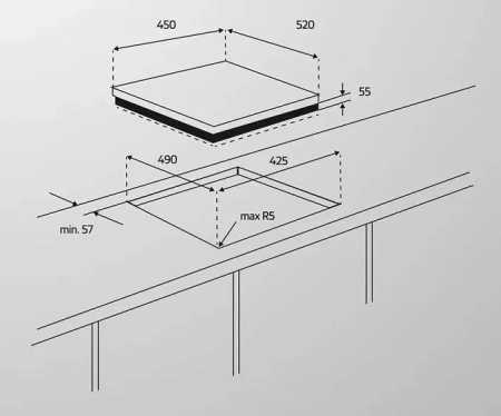 Варочная поверхность SIMFER H45D13S225