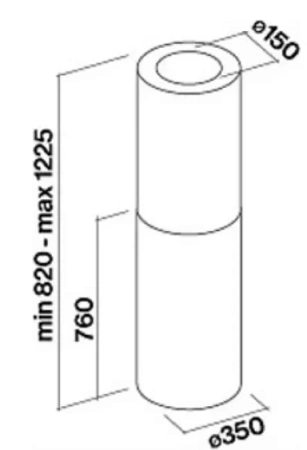 Вытяжка FALMEC POLAR EVO ISOLA X (CPOI90.E11P2#EUI490F)