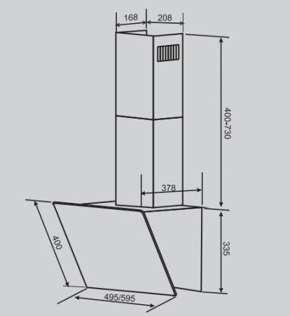 Вытяжка DACH TIFANI 60 ivory