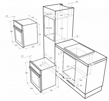 Духовой шкаф Maunfeld MEOFG.676RILB.TRS