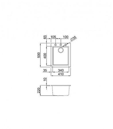 Мойка OMOIKIRI  bosen 41-bl tetogranit/черный 4993141