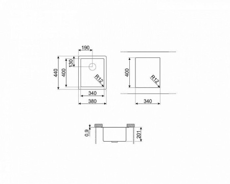 Кухонная мойка SMEG VR12S34