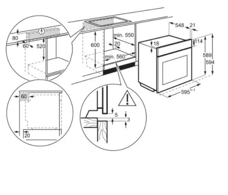 Духовой шкаф ELECTROLUX EOD6C77Z