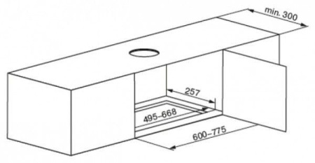 Вытяжка KUPPERSBERG inlinea 70 x 4hpb