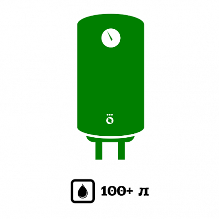 Установка накопительного водонагревателя от 100л