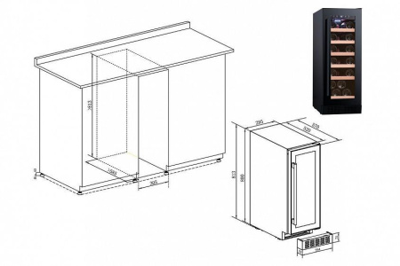 Винный шкаф TEMPTECH PRESX30SB