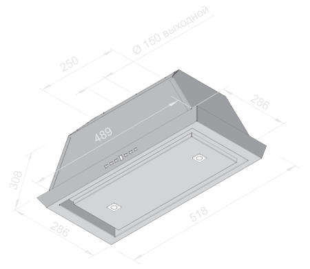 Вытяжка BELTRATTO cinb 52i