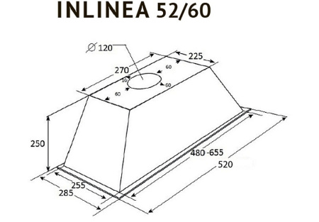 Вытяжка KUPPERSBERG INLINEA 60 X