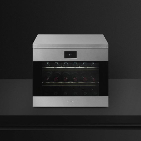 Встраиваемый винный шкаф SMEG CVF318X