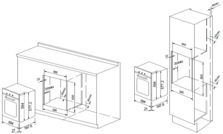 Духовой шкаф GRAUDE BE 60.2 E