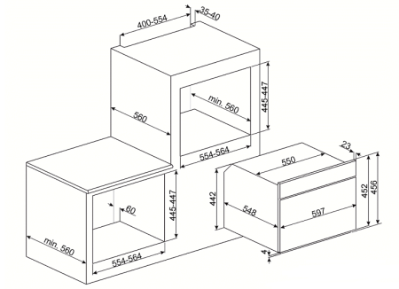 Электрический духовой шкаф SMEG sf4920mcp