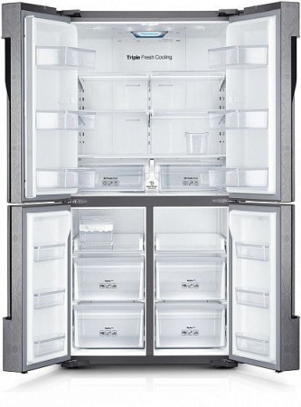 Холодильник Samsung RF905QBLAXW серебристый