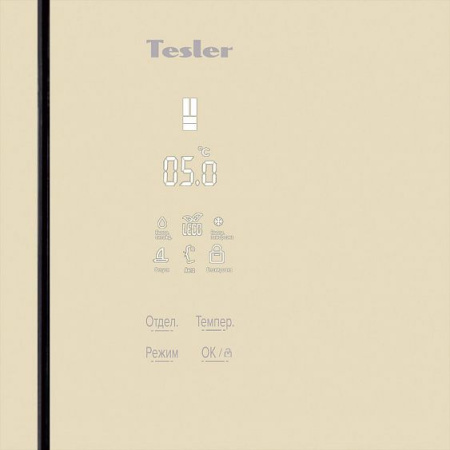 Холодильник TESLER RFD-361I CRYSTAL BEIGE