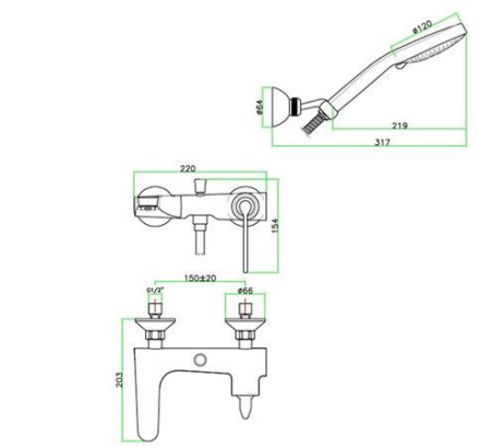 Смеситель FIORE Koko 87 CR 5550 хром
