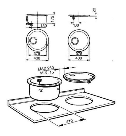 Кухонная мойка SMEG 10i3pn