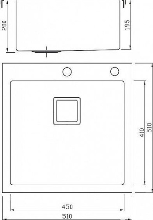 Кухонная мойка SEAMAN Eco Marino SMB-5151SQ.B