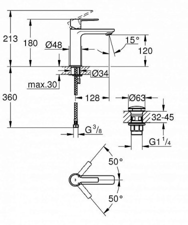 Смеситель GROHE Lineare 23106001