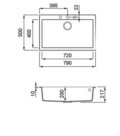 Кухонная мойка ELLECI Quadra 130 Bianco G52