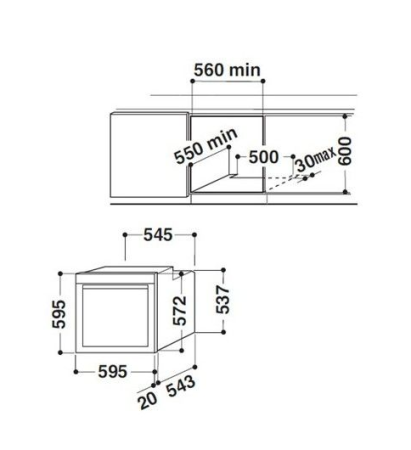 Духовой шкаф WHIRLPOOL akzm 6550 ixl