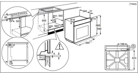 Духовой шкаф ELECTROLUX OKE8C39WX