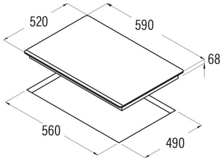 Варочная панель CATA IF 6011 BK