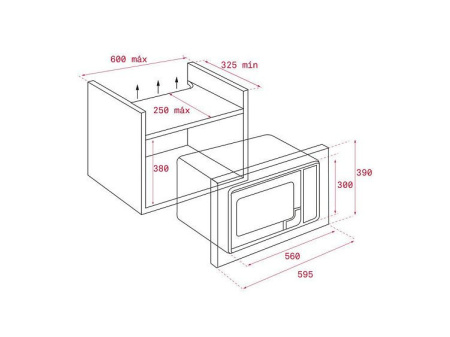 Микроволновая печь TEKA ML 8200 BIS NIGHT RIVER BLACK