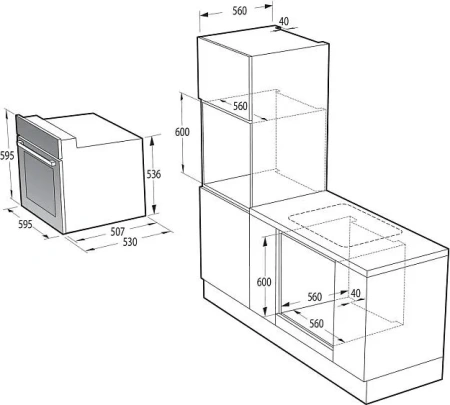 Духовой шкаф GORENJE BO6737E02TNBG