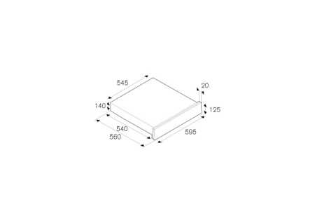 Ящик для подогрева посуды BERTAZZONI WD60HERNE