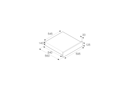Ящик для подогрева посуды BERTAZZONI WD60N
