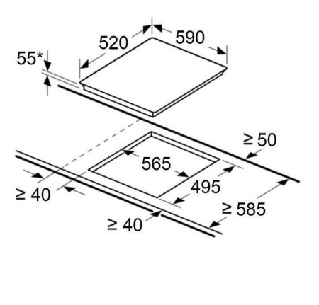 Варочная поверхность MAUNFELD CVI594SF2BG LUX