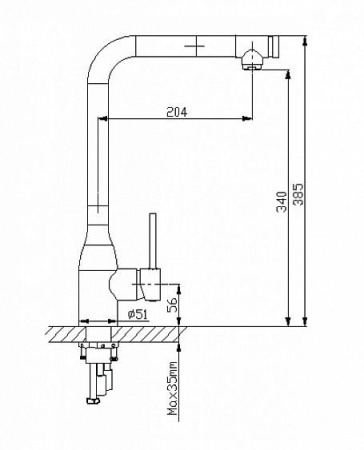 Смеситель Timo Saona 2326/00FL chrome