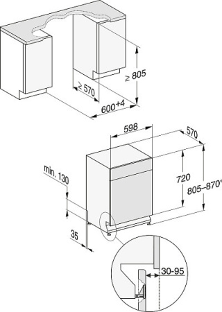 Посудомоечная машина MIELE G 7110 SCU AUTO DOS