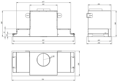 Вытяжка AKPO WK-6 Neva glass 80 чёрный