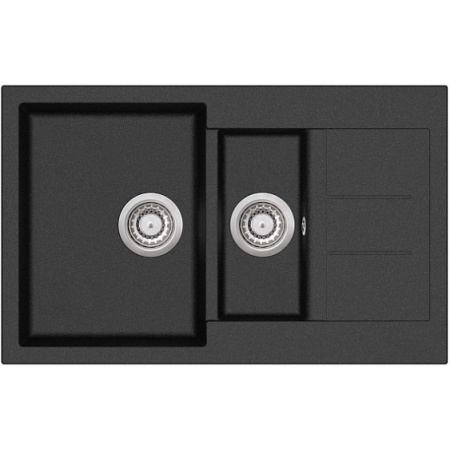 Кухонная мойка AQUASANITA Tesa SQT151AW (black metallic 601)