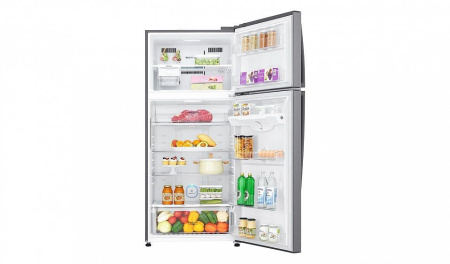 Холодильник LG GN-H702HMHZ серебристый